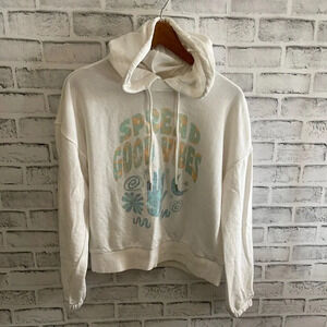 Women’s Spread Good Vibes long sleeve hoodie Medium